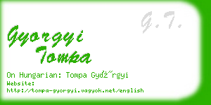 gyorgyi tompa business card
